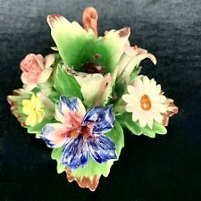Vintage Italian Capodimonta Colorful Ceramic Flowers picture