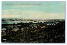 c1910 Bird's Eye View of La Fayette Indiana IN from Point Lookout Postcard picture