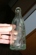 RARE 1931 embossed aqua green bottle The Eberle Beverage Co Jackson, MICHIGAN. picture