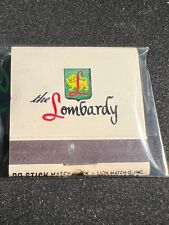 VINTAGE MATCHBOOK - THE LOMBARDY RESTAURANT - MIAMI BEACH, FL- UNSTRUCK picture