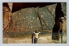 Moab UT-Utah, Newspaper Rock, Petroglyphs, Canyonlands Park Vintage Postcard picture