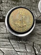 Reproduction Civil War Style Confederate Virginia State Seal Coat Button w/case picture