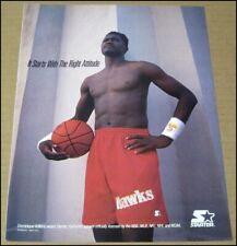 1990 Dominique Wilkins Starter Print Ad Advertisement Atlanta Hawks HOF Vintage picture