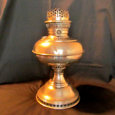RAYO STANDARD OIL CO. NICKLE-PLATED KEROSENE LAMP ~ FOR WHEN THE LIGHTS GO OUT picture