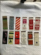 Vintage matchbook covers circa 1950s Mid Century US Hotels & Restaurants 12 picture