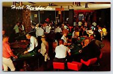 Ely Nevada~Hotel Nevada Ely Interior~Casino~Gambling~1950s Postcard picture