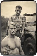 Two Shirtless American Handsome Men Jeep Print 4x6 Gay Interest Photo #153 picture