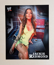 JACKIE REDMOND Signed 8x10 photo WWE BROADCASTER Monday Night Raw NHL coa picture