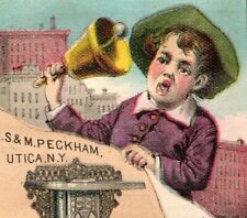 1880s-90s J.S & M. Peckham Stoves Child Ringing Bell C. Hydon P194 picture