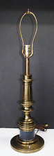 VINTAGE STIFFEL BRASS CANDLESTICK STYLE 3-WAY LAMP picture