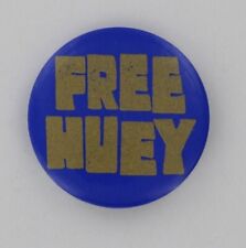 Free Huey Newton 1967 Original Black Panther Party Pin Civil Rights Power P378 picture