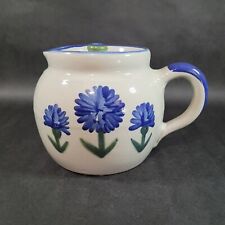 Louisville Pottery KENTUCKY BLUE CORNFLOWER Pitcher With Lid Vintage picture