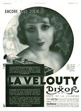 Dixor 1935 La Velouty Fine Paste Antique Magazine Ad picture