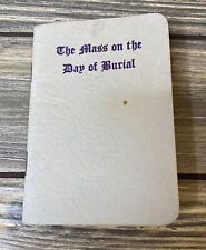 The Mass On The Day Of Burial 1941 Text From New Testament Leaflet Pamphlet picture