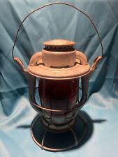 Antique Vtg New Dietz Vesta Marked Red Globe Lantern picture