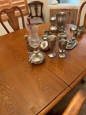 Lot of Vintage Pewter Items picture