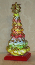 Schaller for Christopher Radko Paper Mache Christmas Tree Candy Jar picture