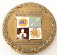 1934 Gulf Oil Bronze Paperweight / Whitehead-Hoag / CV Tools picture
