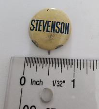 Lot of 2 Stevenson for President  Presidential Campaign Pin Buttons picture