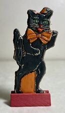 Old Vintage Antique Halloween German Skittle Game Black Cat Germany 1920s picture