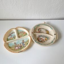 Vintage Baby Plates Pooh And Bunnies  picture