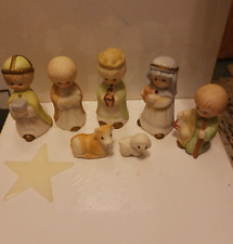 Vintage  Children's Nativity 7 Piece Set  picture