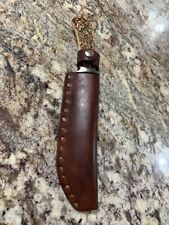 Vintage fixed blade Wright hunting knife with sheath  picture