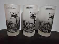 Set of 2 OWENS ILLINOIS GLASS Annual Service Awards Frosted Glasses picture