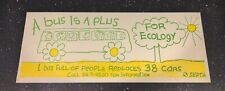 Vintage Cardboard Sign Philadelphia SEPTA Bus 1970's 11