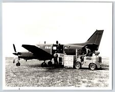 Aviation Airplane c1960s Beechcraft US Army U-21A Cargo 8x10 B&W Press Photo C3 picture
