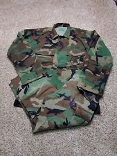 US Navy Seabees Uniform Woodland Camo Jacket Med Pants Med XShort USGI picture