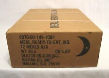 Vintage US Military Case of MRE's Dated 1989 Full Complete and Never Opened picture