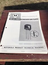 Motorola Training Manual Solid State Stereo Auto Tape Player 1967 Vintage picture