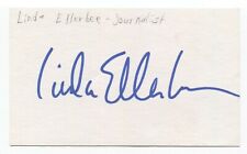 Linda Ellerbee Signed 3x5 Index Card Autographed Signature Journalist picture