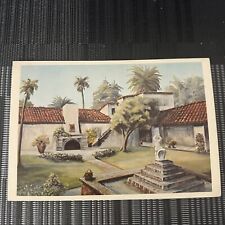 San Clemente CA-California Courtyard Western White House Vintage Postcard picture