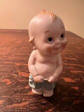 LEFTON Kewpie Doll KW143 Porcelain Figurine Smiling Boy Droopy Pants 5