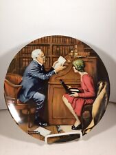 Collectors Plate Norman Rockwell The Professor Knowles picture