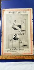 Antique 1926 Vaudeville Act Poster THE GREAT COLVILLE Trapeze Comedy B6 picture