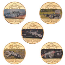 WR Gun Slingers Challenge Coin US Colorized Gold Coin Collection Gift Set 5pcs  picture