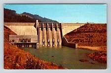 Eugene OR-Oregon, Scenic View Lookout Point Dam, Vintage Postcard picture