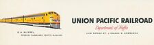 c1954 Union Pacific Railroad Color Illustrated Train Letterhead Omaha NB picture