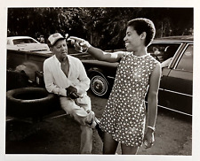 1980s Nicodemus Kansas Black Man Woman KS Mechanic Cars Vintage Press Photo picture