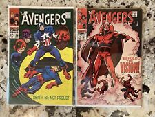 Marvel Comics AVENGERS #57 56 VG 1st Appearance THE VISION Silver Age 1968 Lot picture