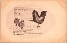 Spare The Stick And Spoil The Chick Post Card Humor Posted 1909 On Easter picture