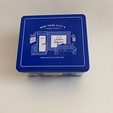 Levain Bakery Blue Print Tin Box Storage Spring Cleaning picture