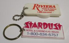 Vintage Stardust Riviera Hotel & Casino Las Vegas 2 Keychain FOB  picture