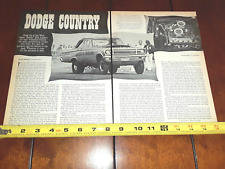 1965 DICK LANDY DODGE CORONET HEMI ORIGINAL ARTICLE picture