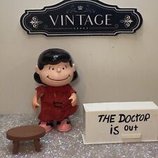 SUPER RARE VTG 1952’  Peanuts Hard Plastic Doll Jointed LUCY w/Doc Table & Chair picture