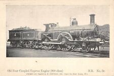 CPA TRAIN / OLD FOUR COUPLED EXPRESS ENGINE LOCOMOTIVE picture
