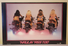 11 Original Vintage Poster Haulin ass motorcycle girls sexy pinup poster Chevy picture